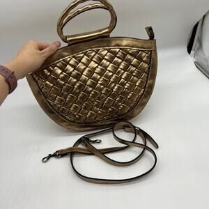 Patricia Nash Leather Ossi Satchel Women Handbags Bronze